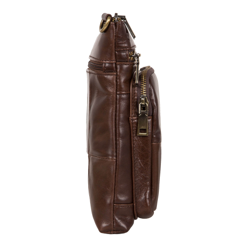 Мужская кожаная сумка 0500302-1 brown