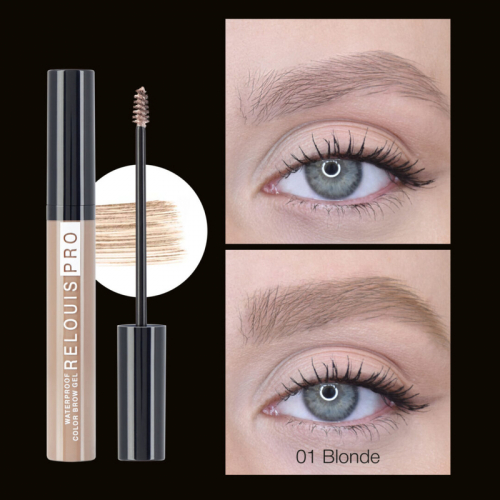 Гель для бровей водостойкий оттеночный PRO Waterproof Color Brow Gel тон 01 Blonde