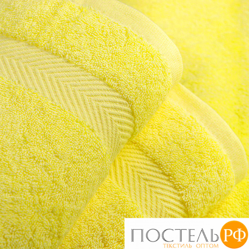 Набор махровых полотенец 30х30 см-5 шт Dome Organic 400 г/м2, 1032 желтый