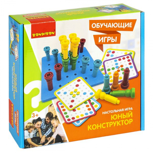 Обучающие игры Bondibon «ЮНЫЙ КОНСТРУКТОР», BOX