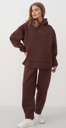 Толстовка женская OVER SIZE COTTON с начесом плотный 