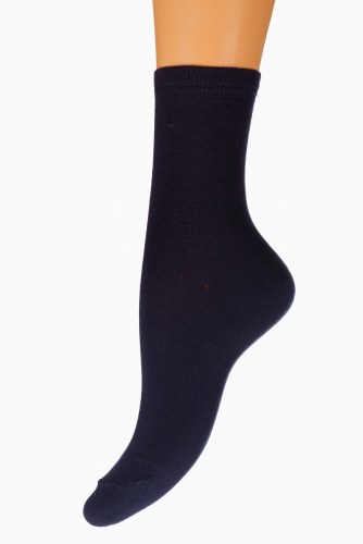 D-1226  носки однотонные черные