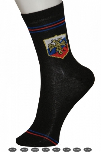 Носки подростковые D-1216 герб черный