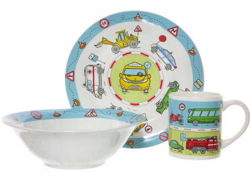 Набор детской посуды 3 предмета 