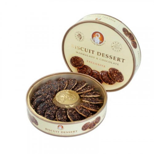 НОВИНКА! Печенье сдобное “BISCUIT DESSERT MARMALADE & CHOCOLATE” (Десертное печенье с мармеладом и шоколадом), 205 гр.