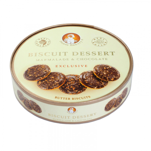 НОВИНКА! Печенье сдобное “BISCUIT DESSERT MARMALADE & CHOCOLATE” (Десертное печенье с мармеладом и шоколадом), 205 гр.