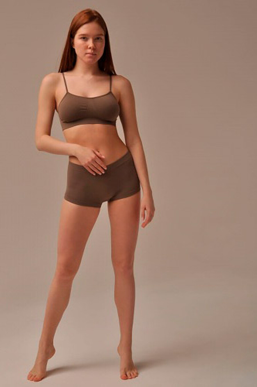 MY Трусы женские BX086 SHORTS (1/156) (wood (темно-бежевый) #266421wood (темно-бежевый)