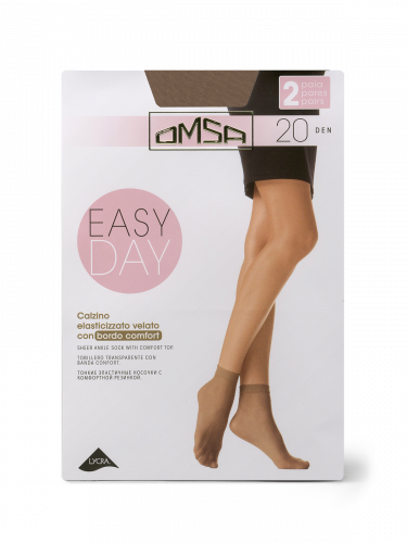 Носки женские Calzino Easy Day 20 Дроп Omsa [2 пары]