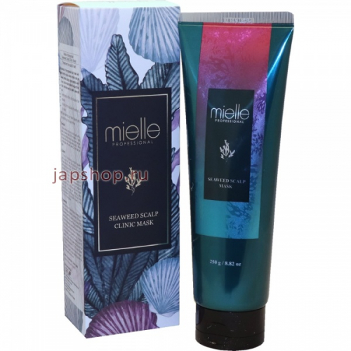 Mielle Professional Seaweed Scalp Clinic Mask Маска для повреждённых волос и кожи головы с экстрактом морских водорослей, 250 гр (8809093091863)