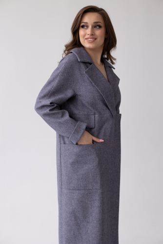 Пальто женское демисезонное 24280 (серый)