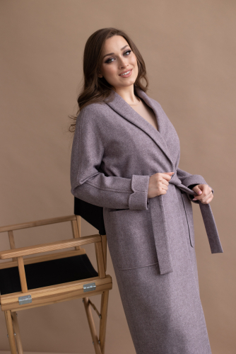 Пальто женское демисезонное 23920 (браун)