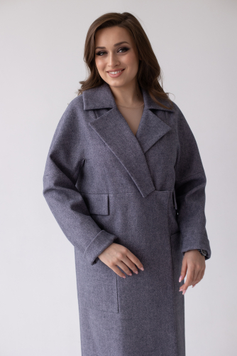 Пальто женское демисезонное 24280 (серый)