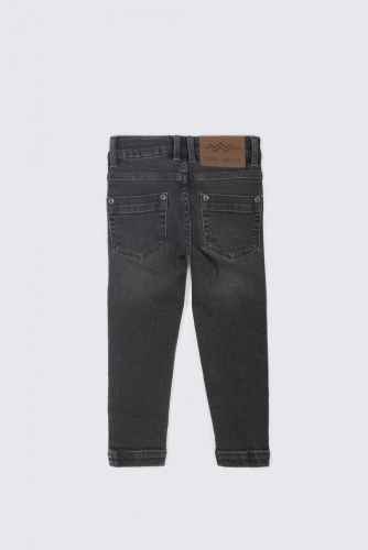 -50% Spodnie jeansowe szare z przetarciami SLIM FIT