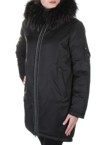 E-1961 Пальто женское с мехом Evcanbady размер 42