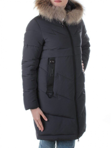 19-896 Пальто с мехом енота Kacuci размеры XL- 48 российский