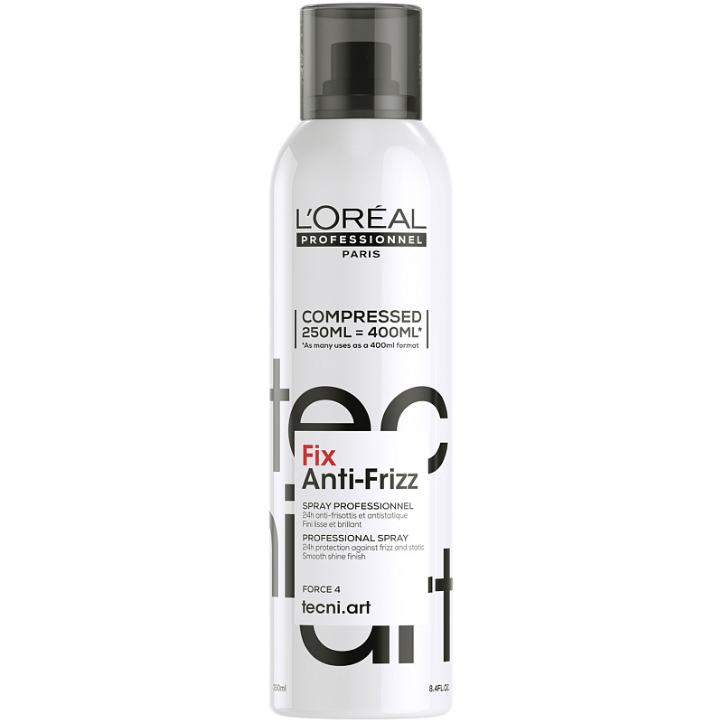 LOREAL Спрей для фиксации и контроля пушистости волос Fix Anti-Frizz, 250 мл