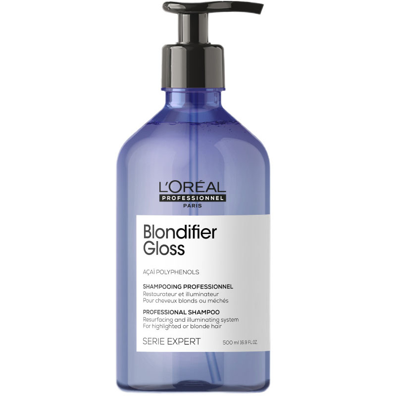 LOREAL Шампунь для осветленных и мелированных волос Blondifier Gloss, 500 мл