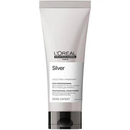 LOREAL Кондиционер для нейтрализации желтизны осветленных и седых волос Silver, 200 мл