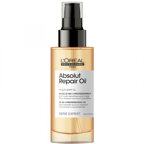 LOREAL Многофункциональное масло-уход для восстановления поврежденных волос 10-в-1 Absolut Repair, 90 мл