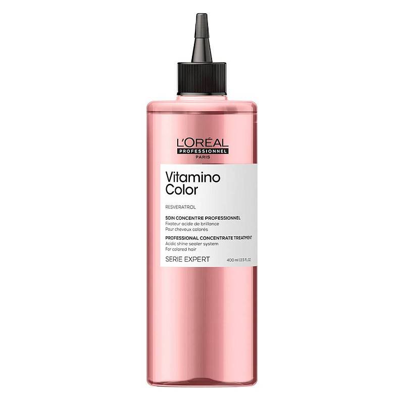 LOREAL Концентрат с системой фиксации цвета для осветленных и мелированных волос Vitamino Color, 400 мл