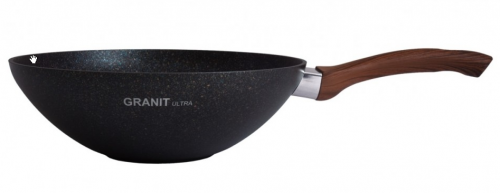 Сковорода wok (классическая) 280/95мм с ручкой, АП линия 