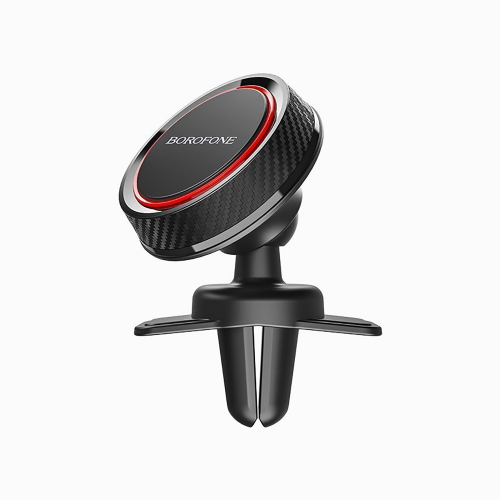 Держатель автомобильный Borofone BH12 Journey series air outlet in-car holder (black/red)