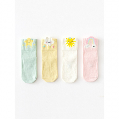 Caramella / Набор детских носков «Погода» в мягкой упаковке, 4 пары C563044