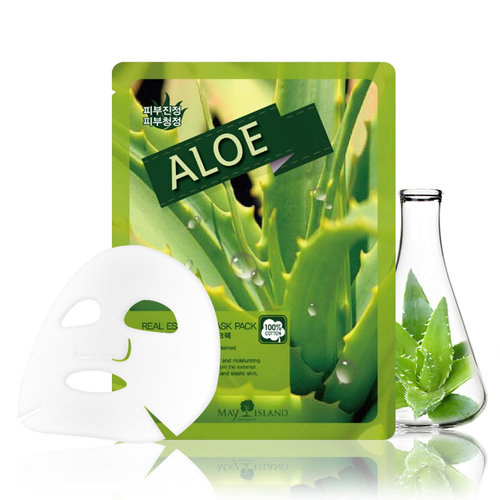 Тканевая маска для лица May Island Aloe Real Essence Mask Pack