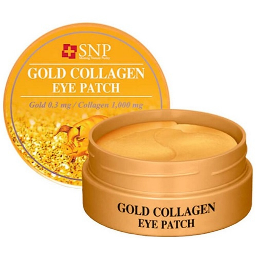 Гидрогелевые патчи для глаз с коллагеном и частицами золота SNP Gold Collagen Eye Patch 60шт