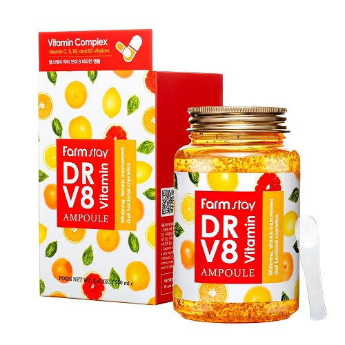 Многофункциональная ампульная сыворотка с витаминным комплексом Farmstay DR-V8 Vitamin Ampoule (KOREA ORIGINAL) (1124701)