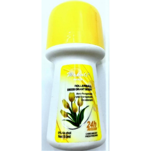 Шариковый антиперспирант дезодорант Wokali 50ml (желтый)