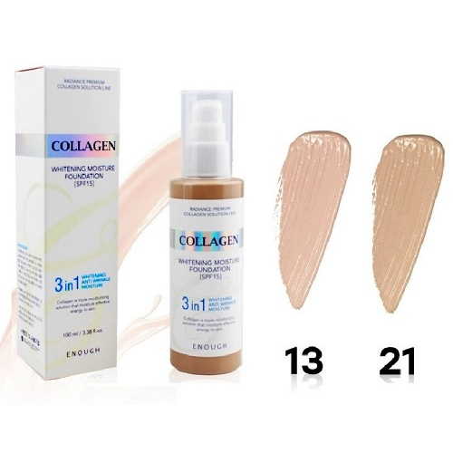 Тональный крем с коллагеном 3 в 1 Enough Collagen Whitening Moisture Foundation №13 (01200)