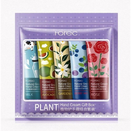 Набор кремов для рук 5в1 Rorec Plant Hand Cream Подарочная упаковка