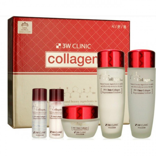 Регенерирующий набор с коллагеном 3W Clinic Collagen Skin Care