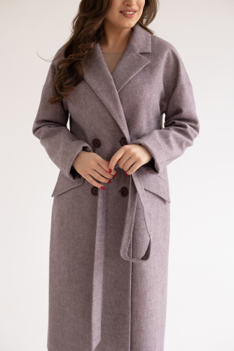 Пальто женское демисезонное 24110 (браун)