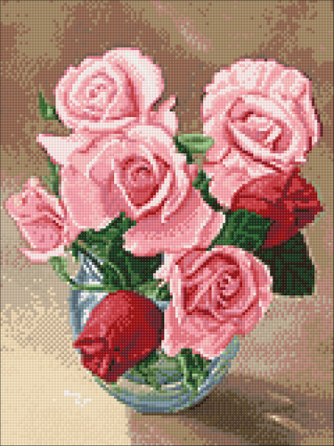 Алмазная мозаика: Розы 30х40 Ag 2716