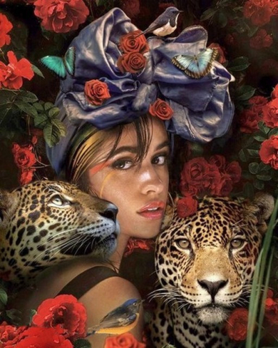 GS 1967 Девушка с леопардами