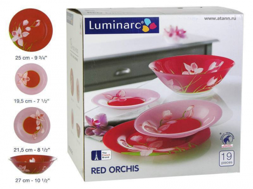 Купить RED ORCHIS Столовый сервиз 19 предметов (64725/46257)