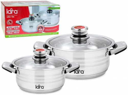 Купить Набор посуды 2пр (2.3л и 4.2л) ADAGIO терморегулятор, индукционное дно