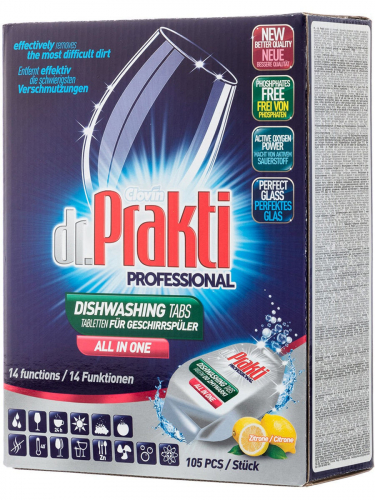 Dr Prakti Professional таблетки для ППМ 2,1кг (картон) (20 гр, 105 штук) --