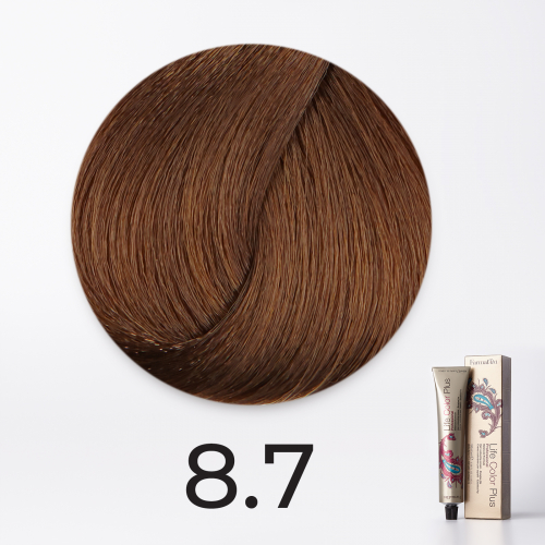 Life Color Plus 8.7 Блондин коричневый кашемир Крем-краска  FarmaVita