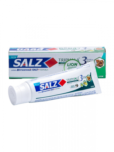 LION Thailand Salz Herbal Паста зубная с гипертонической солью и трифалой, 90 г