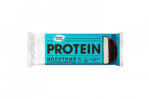 «Smart Formula», батончик протеиновый молочный в молочном шоколаде, 40 г (упаковка 15 шт)