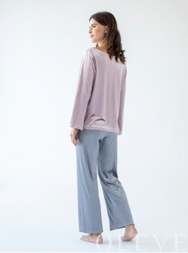 Комплект домашней одежды OLEVE LH8078Розовый/Серый
