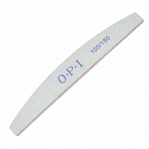 OPI, Пилка для ногтей Полумесяц (серая) 100/150