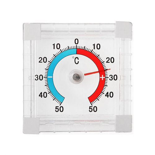 Термометр наружный биметаллический для стеклопакетов на липучках (50)