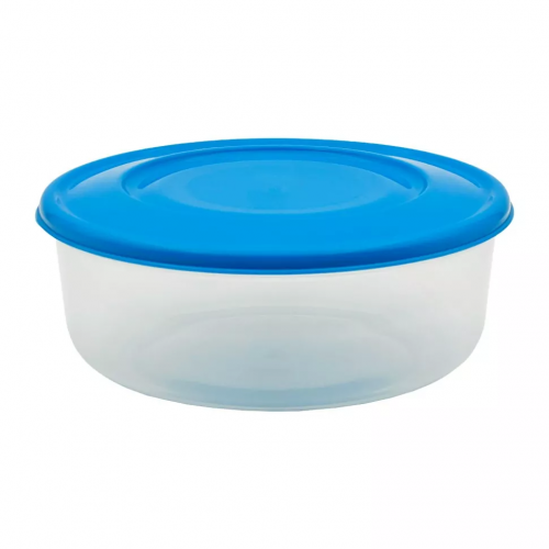 Контейнер пластик круглый с крышкой 1,5 л для пищевых продуктов (20)