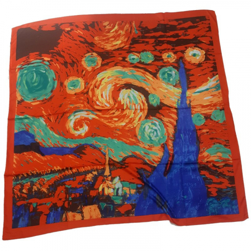 49567 Дизайнерский платок серии Живи ярко, Винсент ван Гог 