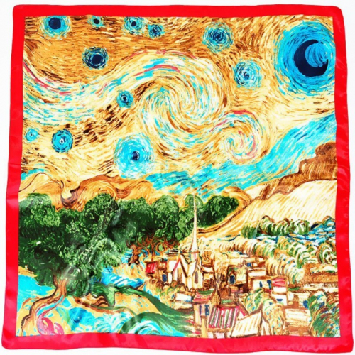 49536 Дизайнерский платок серии Живи ярко, Винсент ван Гог 