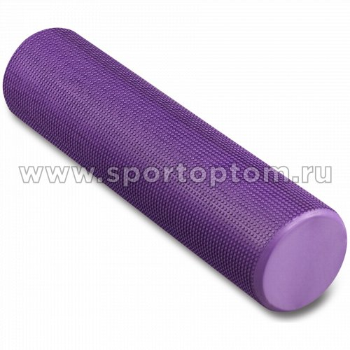 Ролик массажный для йоги INDIGO Foam roll (Валик для спины) IN022 60*15 см Фиолетовый